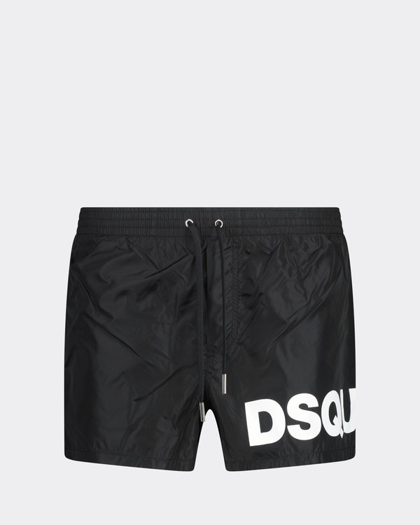 Front To Back Logo Swim Shorts Black