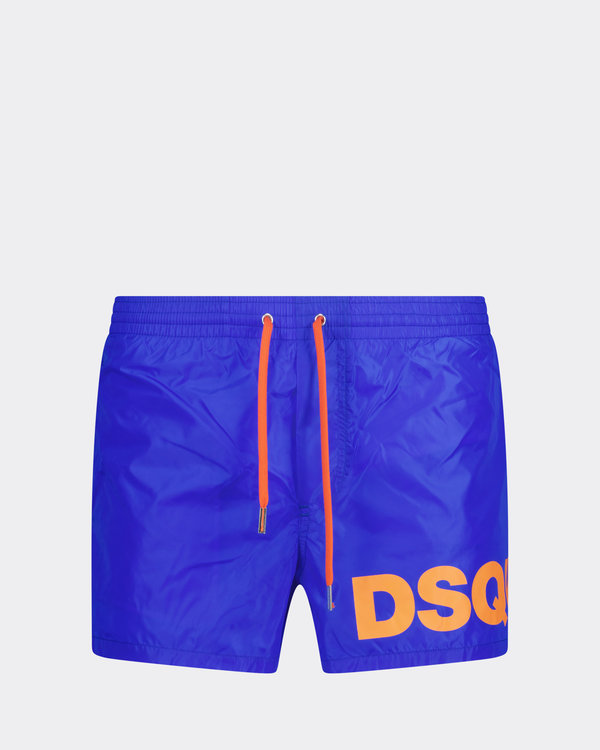 Front To Back Logo Swim Shorts Blauw