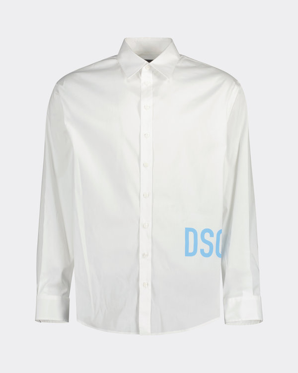 Dropped Shoulder Shirt White