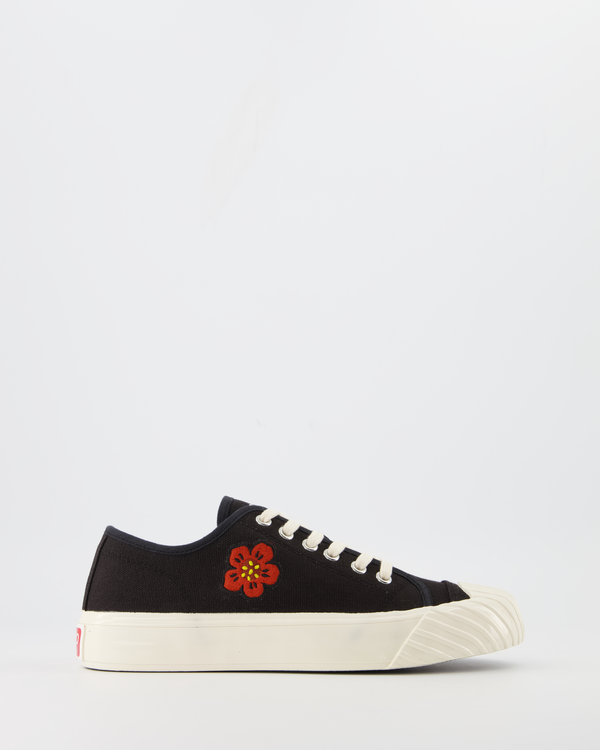 Low Top Flower Sneakers Zwart