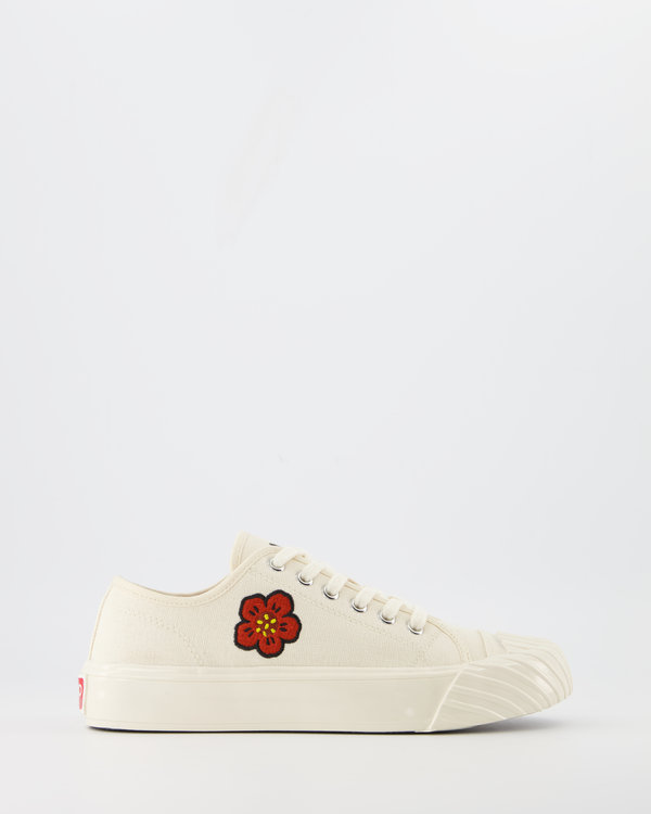 Low Top Flower Sneakers Cream