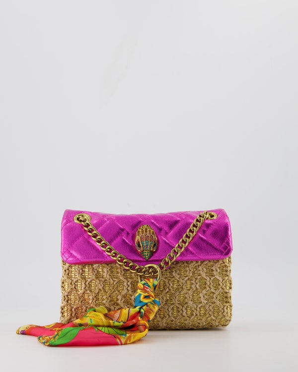 Raffia Mini Kensington Bag Gold