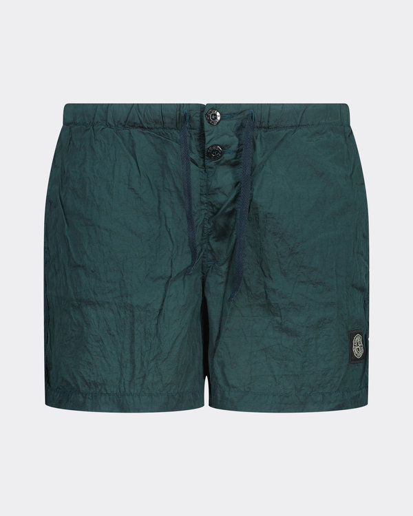 B0643 Nylon Metal Swim Shorts Green