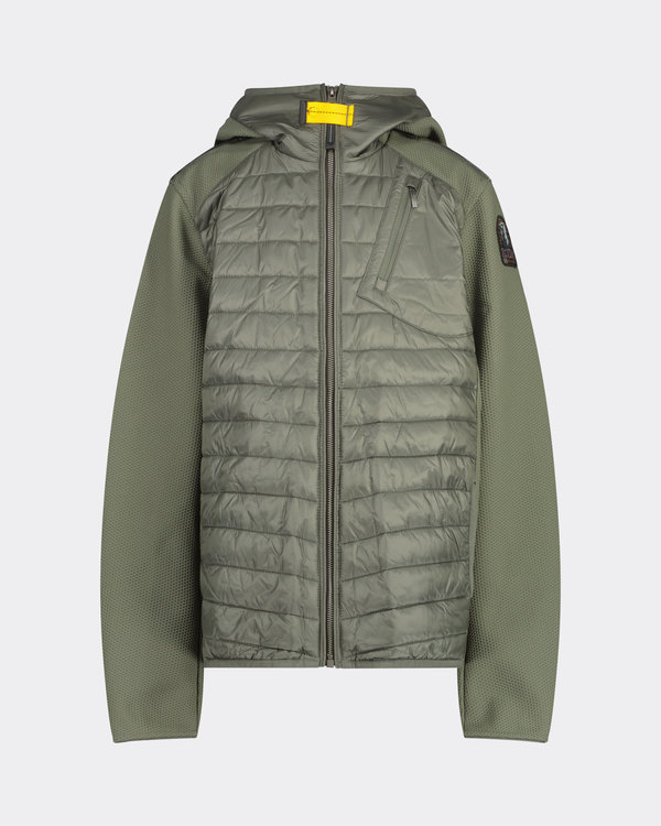 Padded Hooded Jacket Legergroen