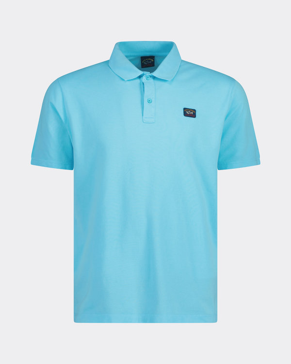 Men's Knitted Polo M. Blauw