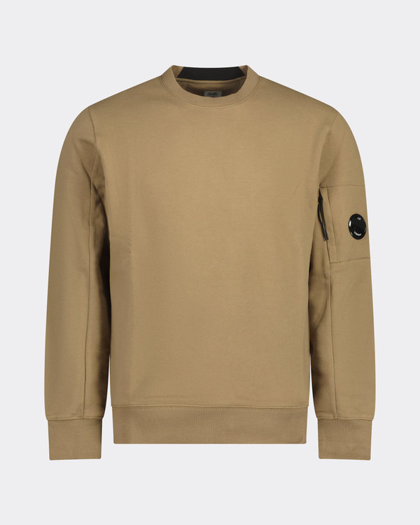 Crewneck Goggle Logo Sweater Beige