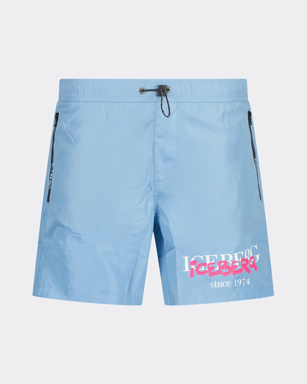 Neon Swimshorts Hell Blau