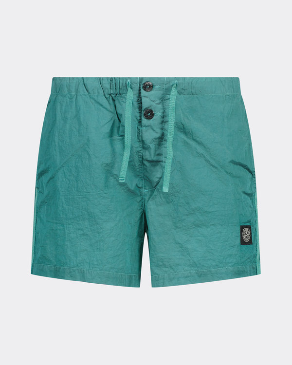 B0643 Nylon Metal Swim Shorts Turquoise