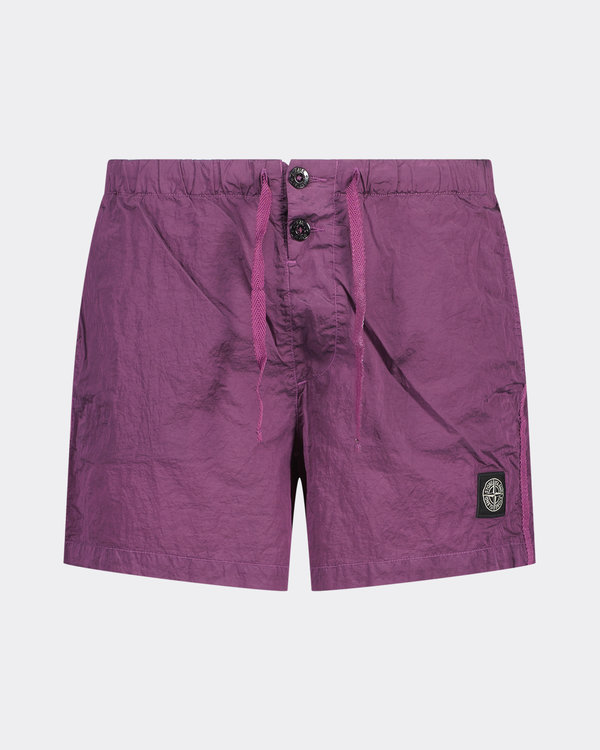 B0643 Nylon Metal Swim Shorts Purple