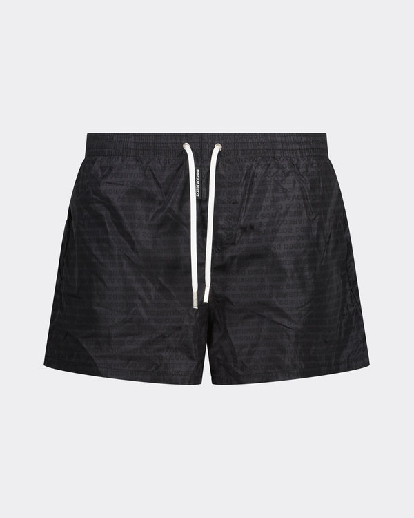 All Over Print Swimshort Dunkelgrau