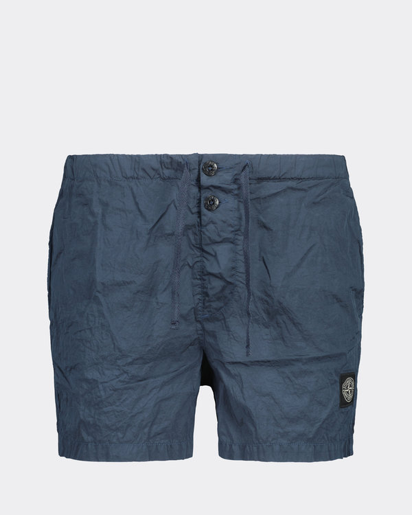 B0643 Nylon Metal Swim Shorts Dark Blue