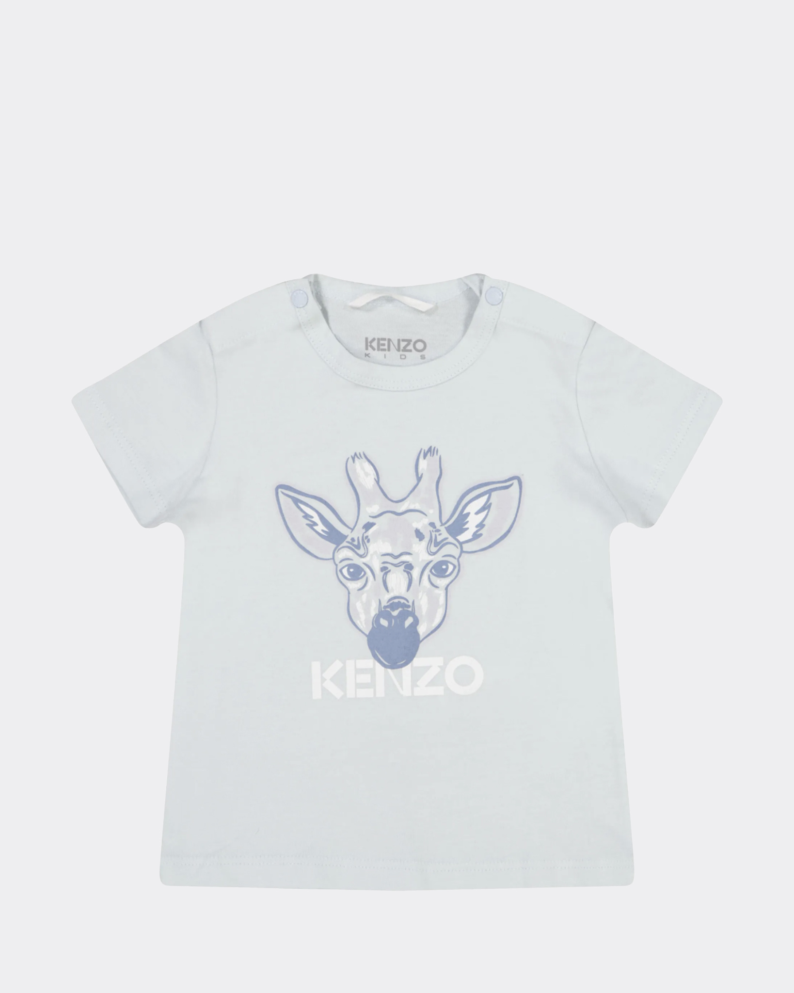 slachtoffers logo dwaas Kenzo Kids Giraf Print T-Shirt Blauw - Beachim