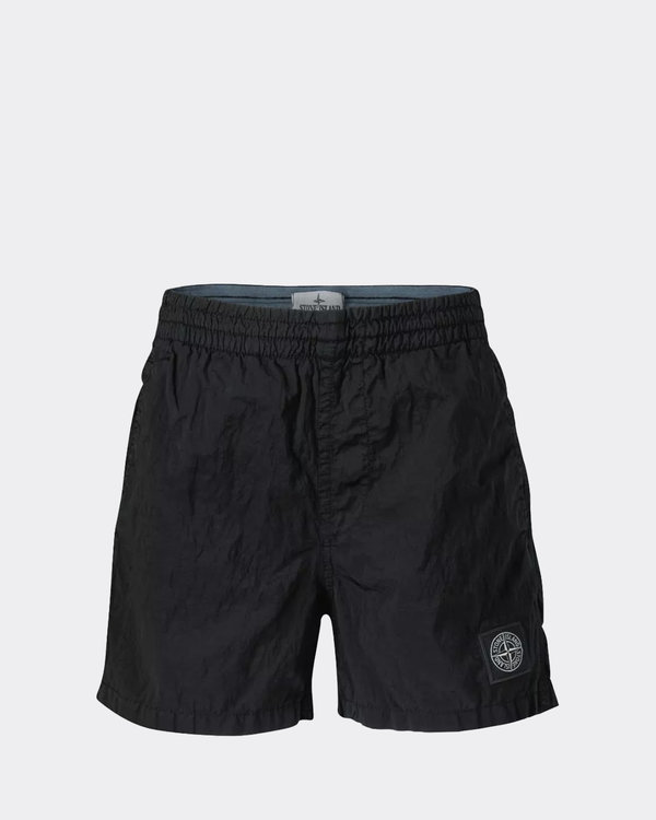 B0213 Nylon Metal Swim Shorts Schwarz