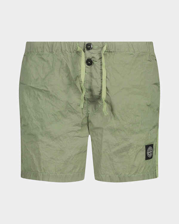 Nylon Metal Swim Short L.Green