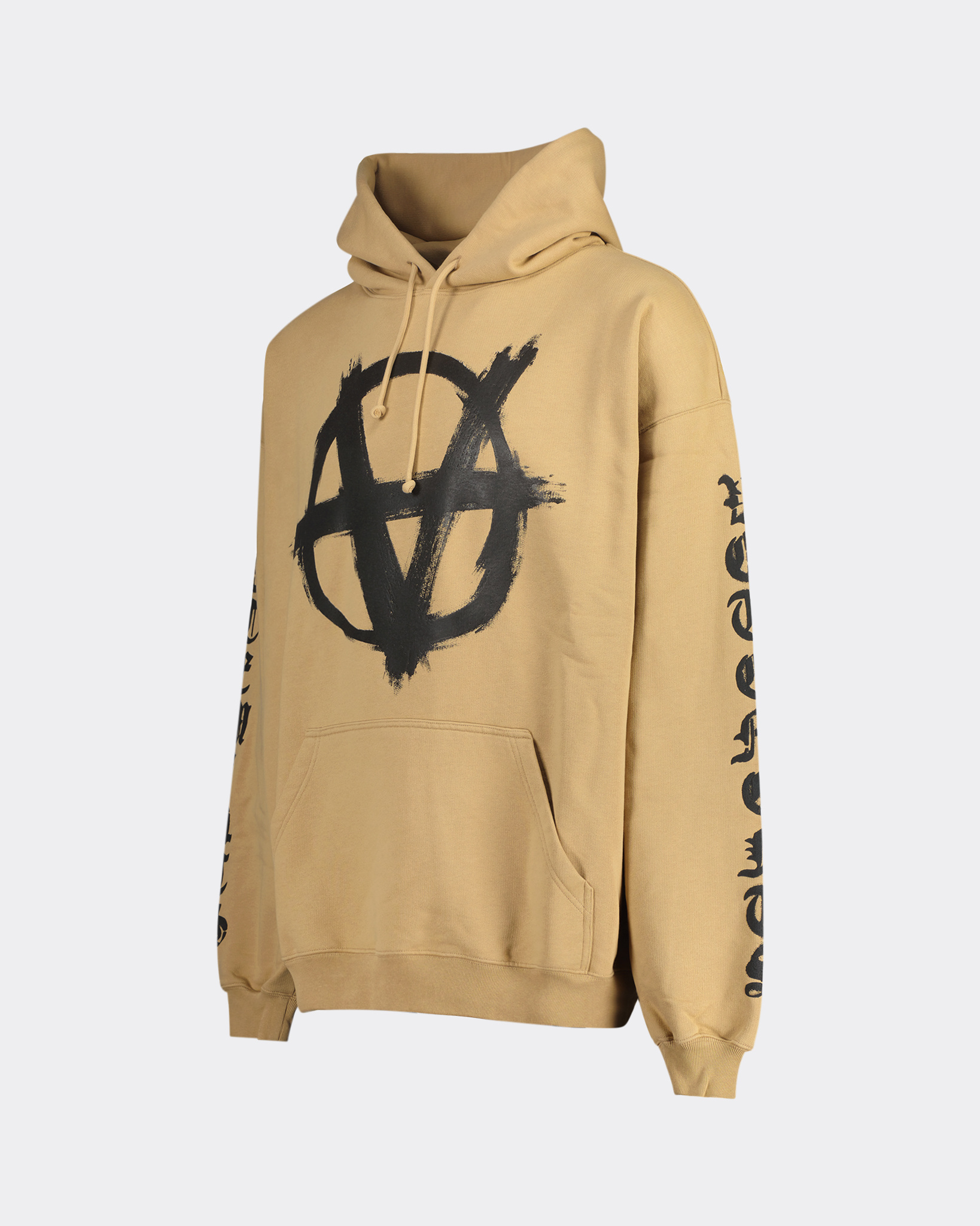 Vetements Double Anarchy Logo Hoodie Brown - Beachim