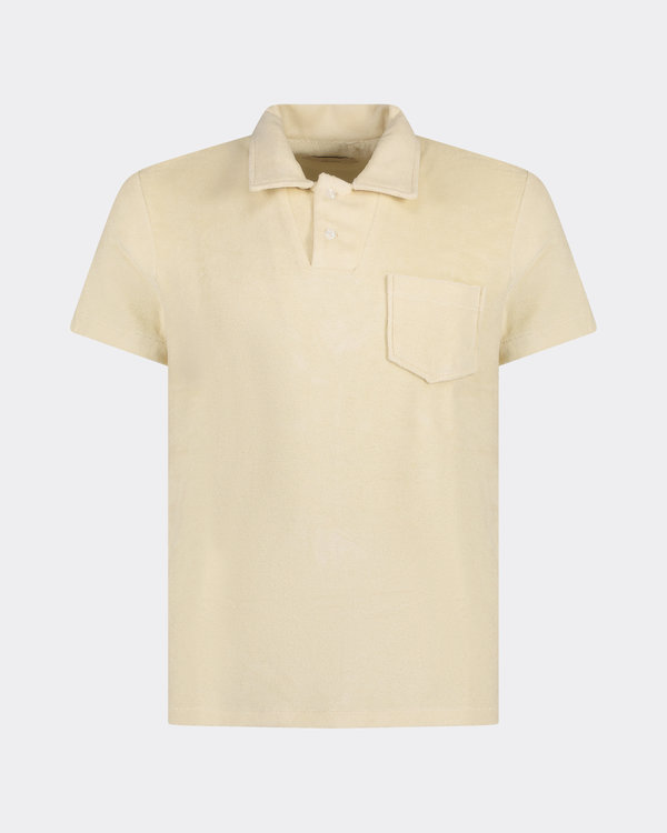 Terry Towelling Polo Beige