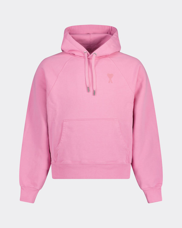 De Coeur Ton Sur Ton Logo Hoodie Pink