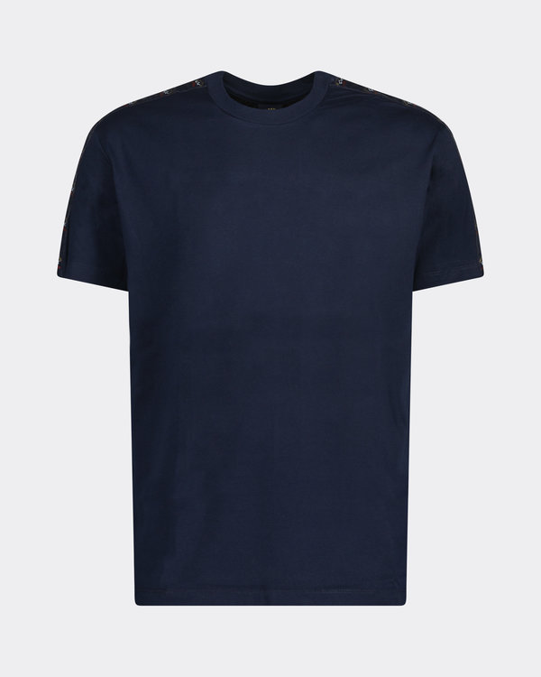 Men's Knitted T-Shirt Blau