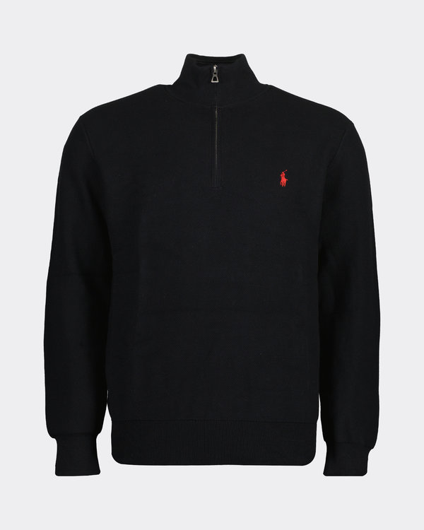 Half Zip Knit Black