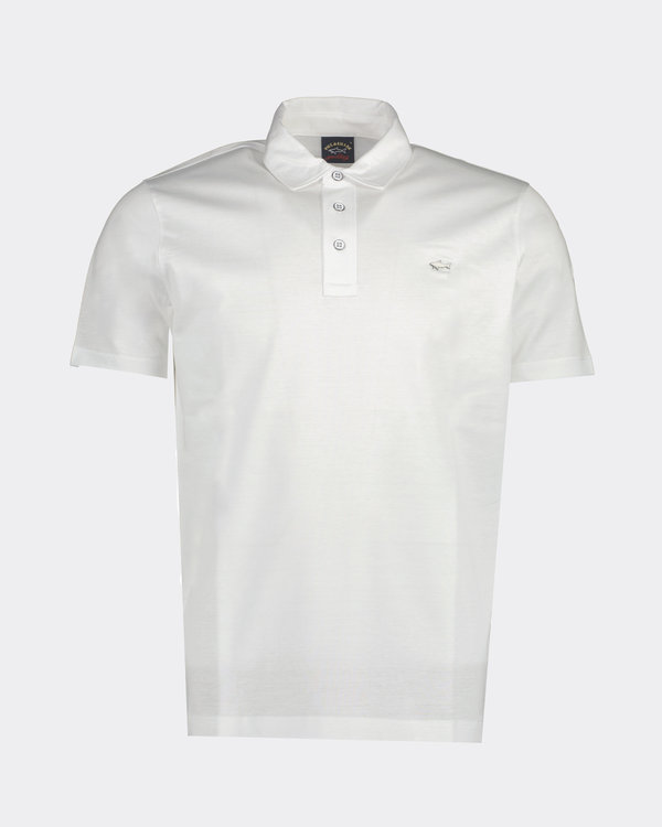 Organic Cotton Jersey Polo Weiß