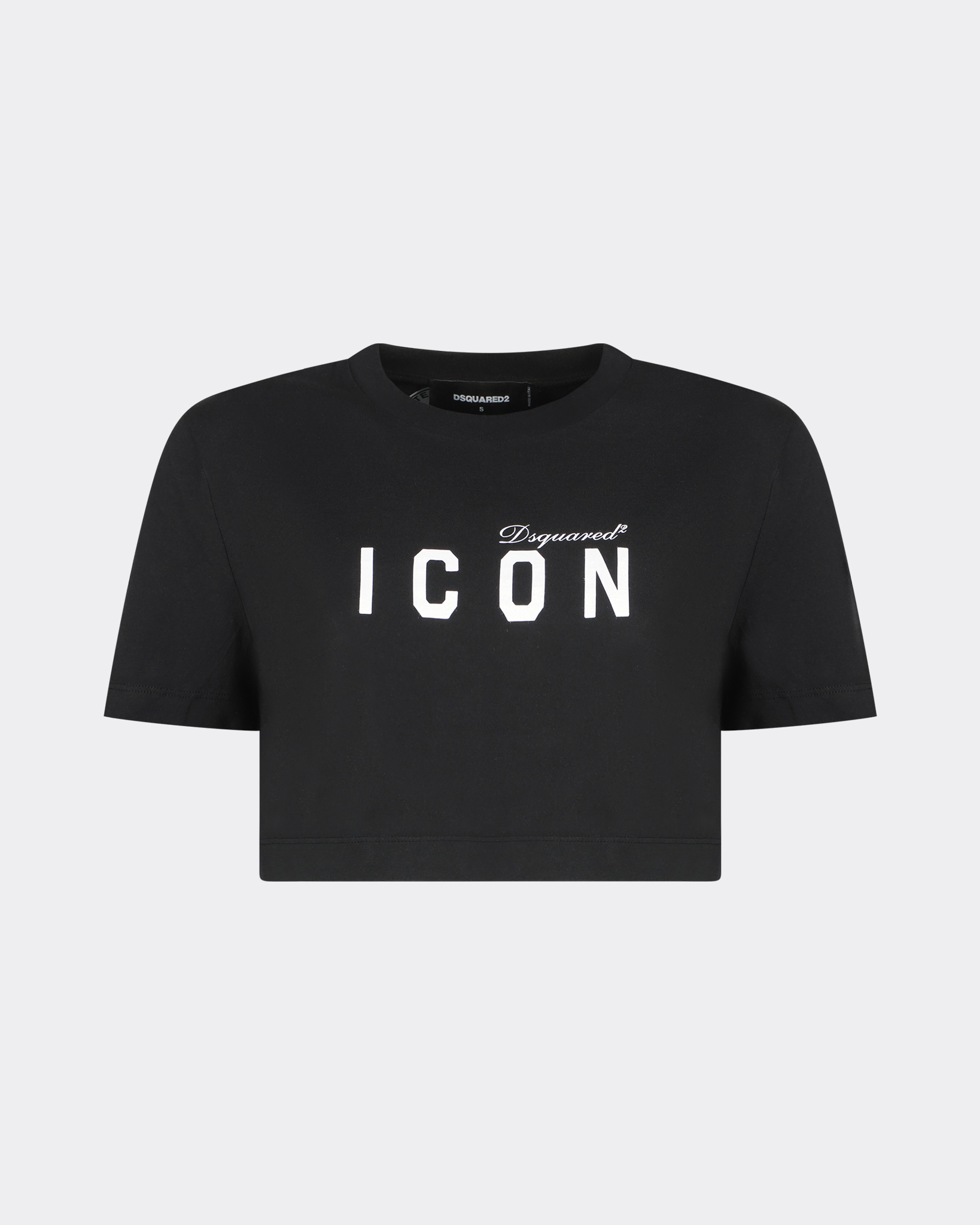 Dsquared2 Icon Cropped Tee T-Shirt Zwart - Beachim