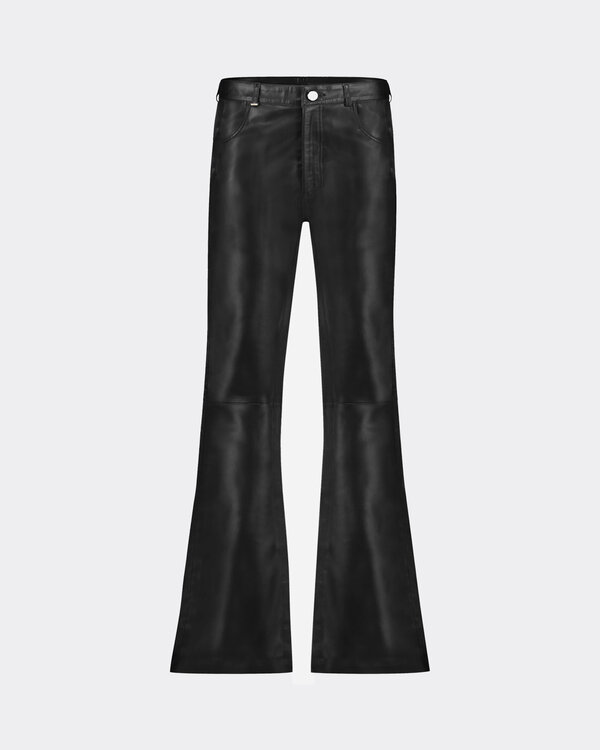 Flared Trousers in Vegan Zwart