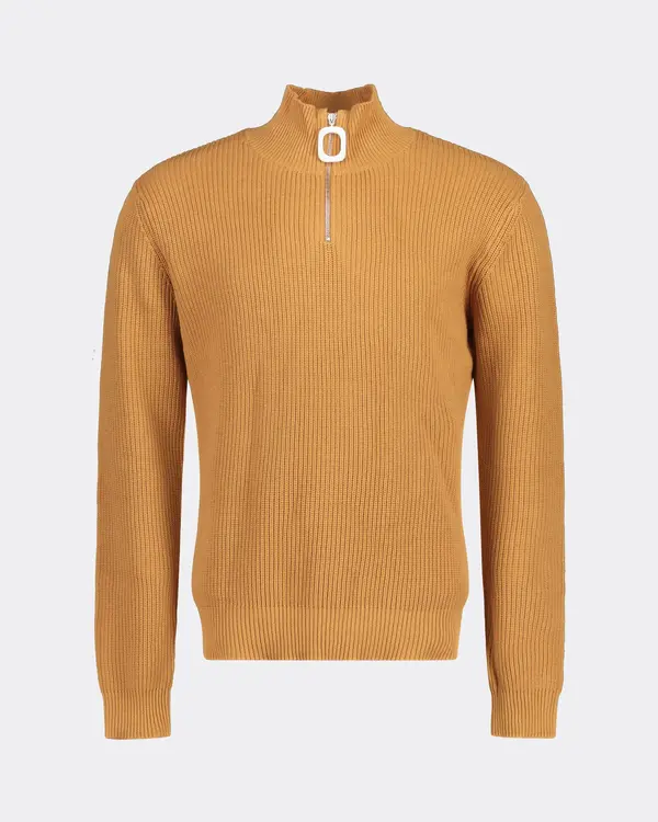 Half-Zip Jumper Beige