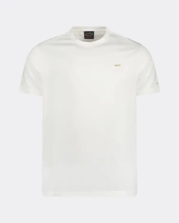 Men's Knitted T-Shirt Weiß