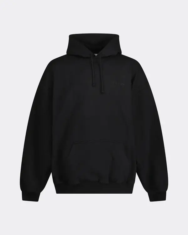 Tonal Logo Hoodie Black