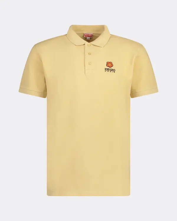 Classic Boke Flower Crest Polo Camel