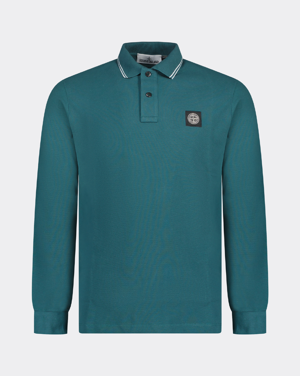 2SL18 Longsleeve Basic Polo Petrol