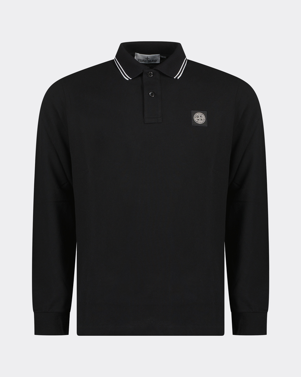 2SL18 Longsleeve Basic Polo Schwarz