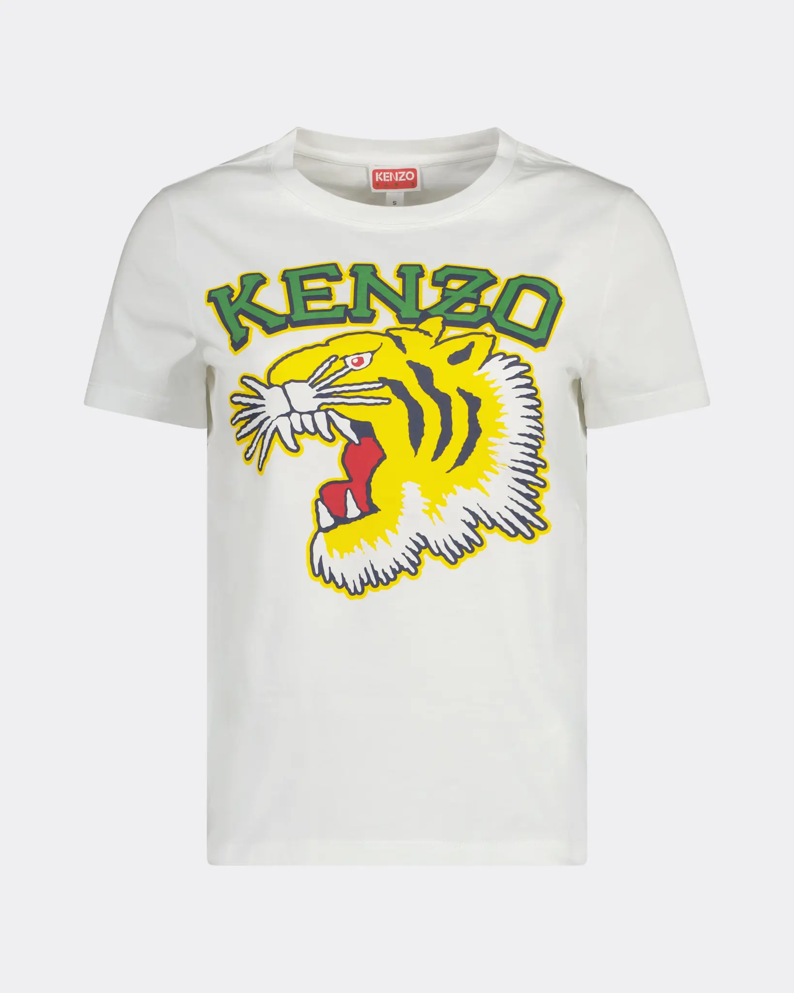 Kenzo by Nigo Tiger Varsity Big Logo T-Shirt White - Beachim