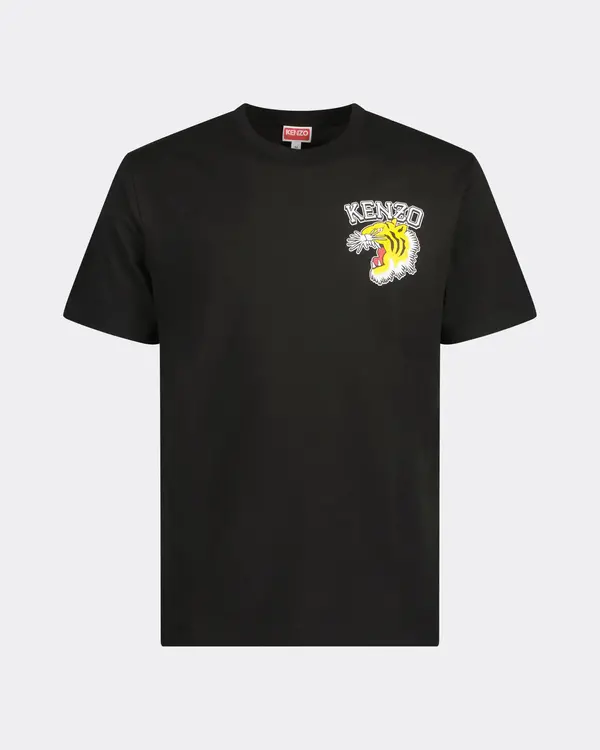 Tiger Varisety Regular T-Shirt Zwart