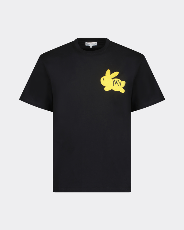 Bunny Embroidery Logo T-Shirt Black