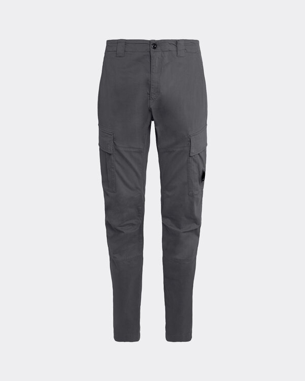 Stretch Sateen Cargo Pants Ergonomic Fit Dunkel Grau