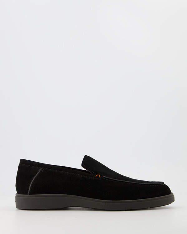 Suede Loafers Black