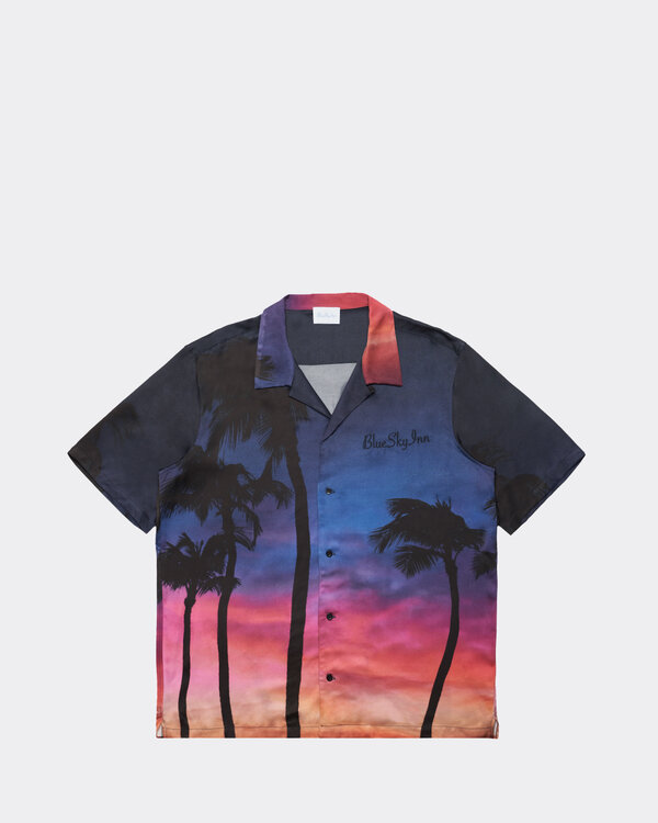 Sunset Palms Shirt Pink