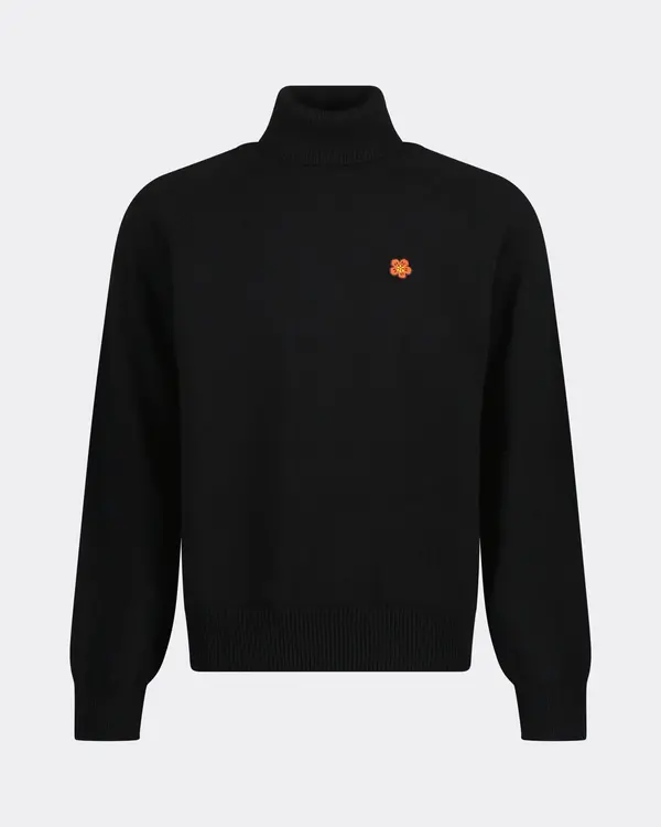 Boke Flower Crest Turtleneck Black