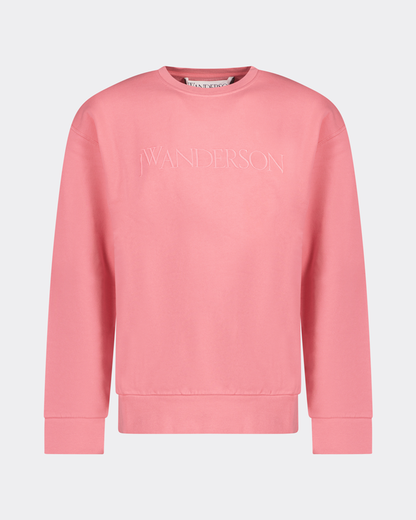 Logo Embroidery Sweatshirt Rosa