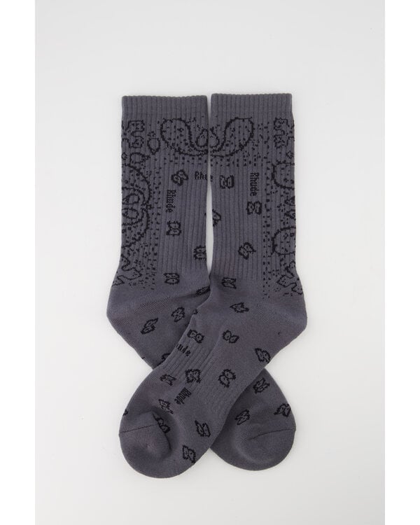 Bandana Jacuard Sock Grey