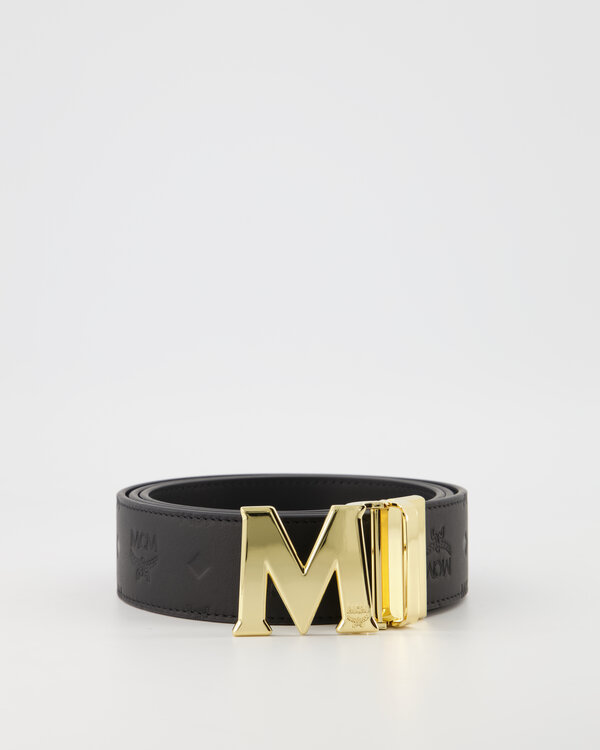 Claus Reversible Leather Belt Black