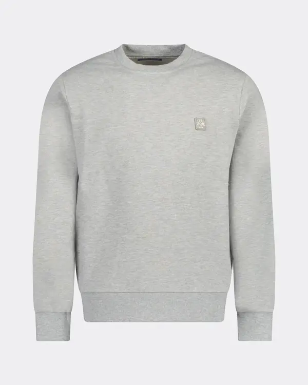 Girocollo Patch Sweater Grey