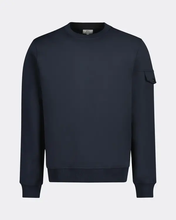 Light Fleece Sweater Blau