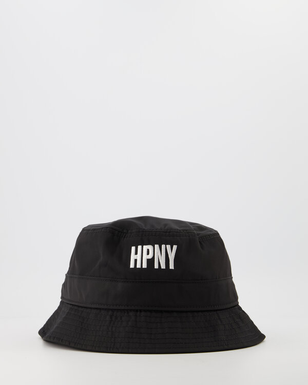 HPNY Embroided Nylon Bucket Hat Schwarz