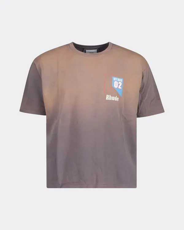 02 Logo T-Shirt Vintage Grijs