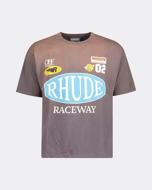 Raceway T-Shirt Vintage Grey