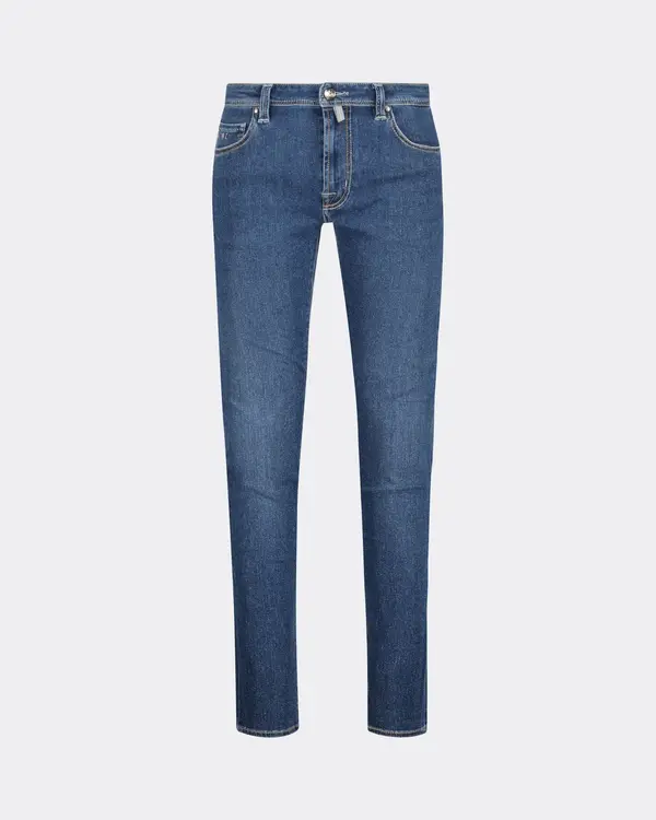 Leonardo Zip Jeans Blau