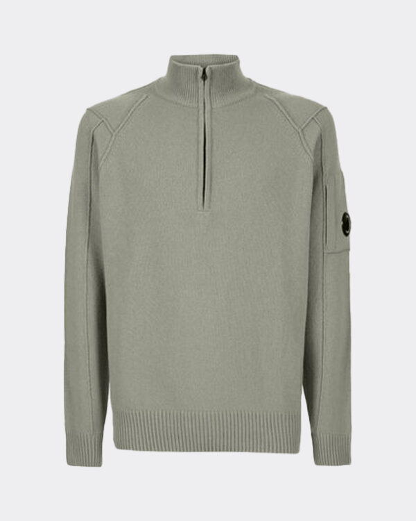 Knitwear Half zip Green