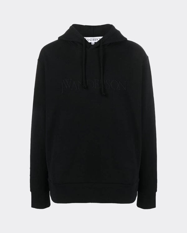 Embroidery Logo Hoodie Schwarz